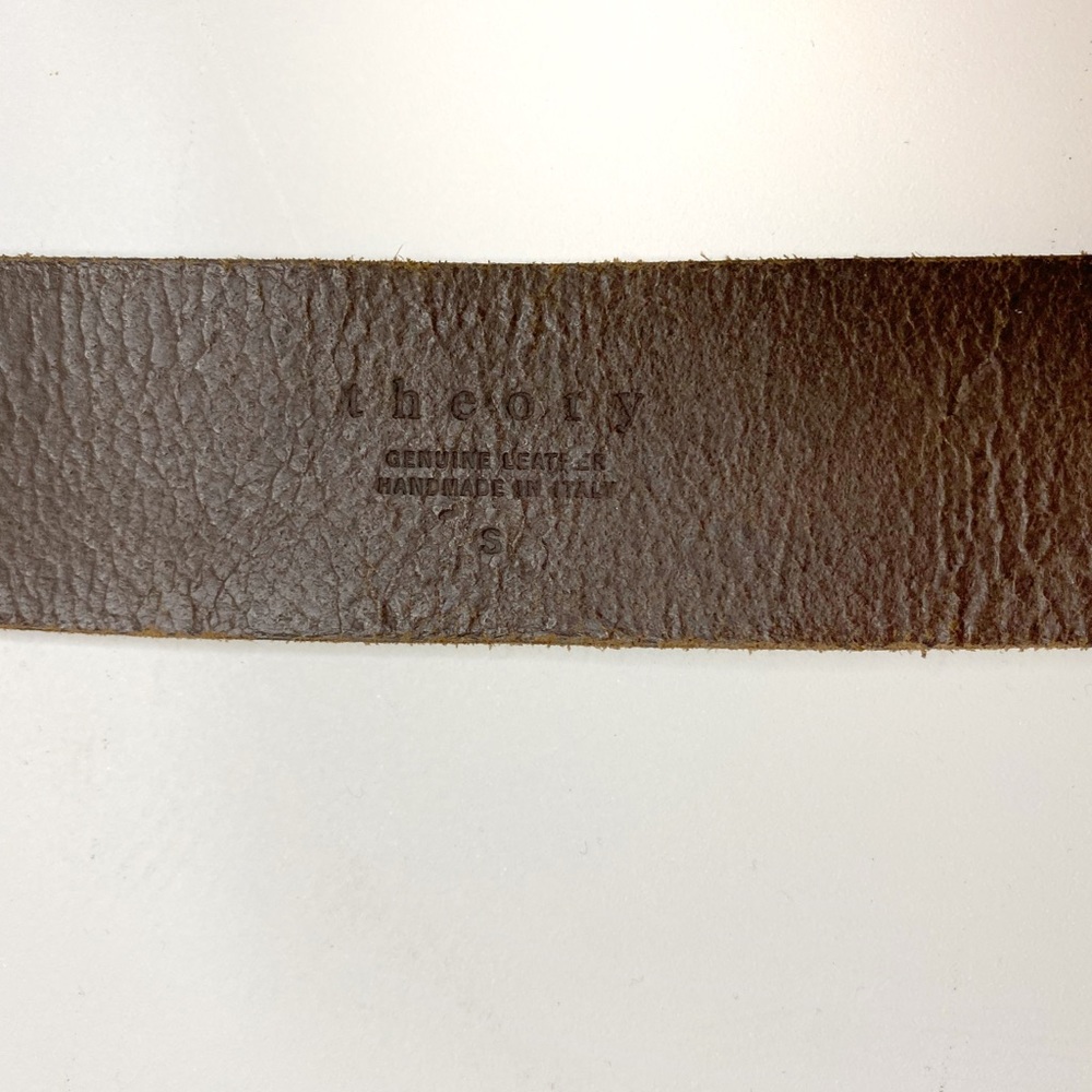 Theory Brown Genuine Leather Belt Small - Picture 5 of 7